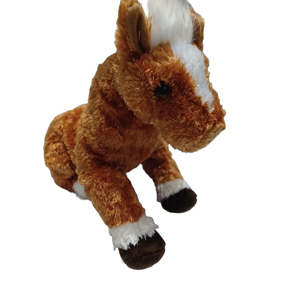 Ty Beanie Buddies Plush Horse Trotter Stuffed Animal 2001 Toy Brown 14” - Picture 4 of 15